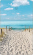 Blue Ocean White Sand Beach Outlet Covers, 1 Gang No Device Blank Wall Plate, Standard Size Light Switch Cover