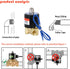 RIH PNEUMATIC 1/4 Inch Electric Solenoid Valve, Brass, 12V/24V/110V, 2 Way Normally Closed Water Control