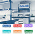GOLAB 76x26mm 2 Laboratory Microscope Slide Combo Kit Glass Slides, Types Cover Glass, PP Dropper & Cotton Stick