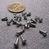 K-mac M2.5 .45 mm 6 mm 300 Zinc Plated Steel Cheese Head Slotted Machine Screws, Fully Threaded, x Thread Size x