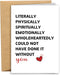 RYYike Poem Thank You Card for Men Women, Heartfelt Appreciation Card for Teacher