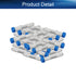 Bettomshin 100Pcs 10ml Round Bottom Centrifuge Tubes with Screw-on Cap, Transparent Mini Plastic Storage Containers