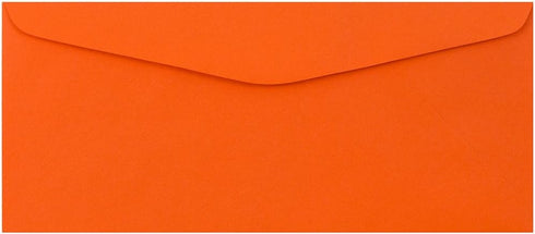 JAM PAPER #9 Business Colored Envelopes - Orange Recycled - 3 7/8 x 8 7/8 - 50/Pack