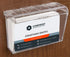 Wall Mounted Acrylic Business Card Holder with Cover, Hinged Lid, Outdoor, Fits 60, Clear