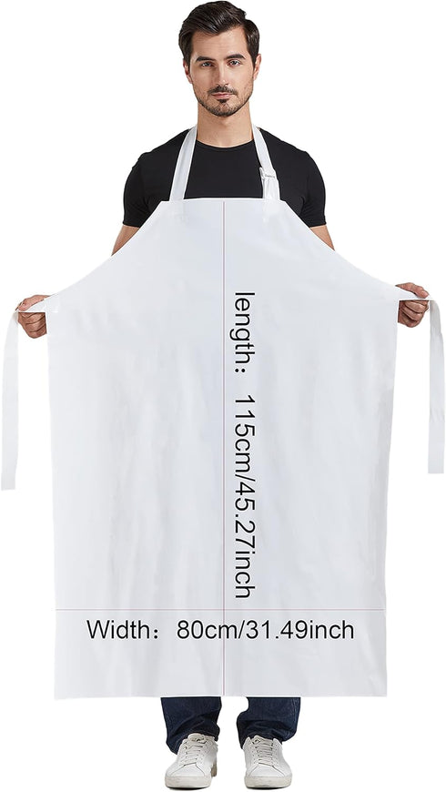 Nanxson TPU Waterproof Apron Lightweight Industrial Work Apron with Adjustable Buckle Butcher Aprons for Dishwashing CF3148