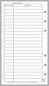 Personal Size Payment/Expense Record, Check Register, Sized for Filofax Personal Notebook