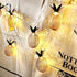 MINTSSOUL 15ft 20 BIMEE Pineapple Solar String Lights LEDs Waterproof Solar Powered Fairy String Lights Hanging Lights