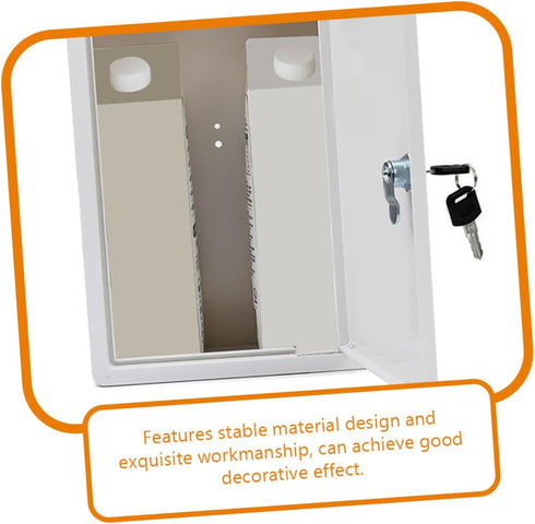 Package Zerodeko Milk Box Lock Outdoor Box Wall Mount Plastic Case for Envelopes Magazines Bottles