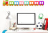 Besttile 5 Inch Decor,48 Bulletin Board Train Cutouts for Birthday Baby Shower Party Decorations Bulletin Board School