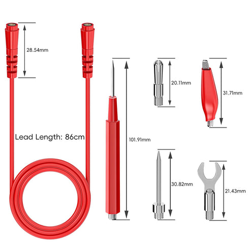 Goupchn 16PCS Multimeter Test Leads Kit, Replacement Test Wire Set with Alligator Clips and Probes