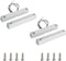 Aoje-Link MC-58 NC Wired Magnetic Switch Door Window Reed Switch Micro Alarm Magnetic Contact Security (Silver Gray,