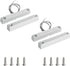 Aoje-Link MC-58 NC Wired Magnetic Switch Door Window Reed Switch Micro Alarm Magnetic Contact Security (Silver Gray,