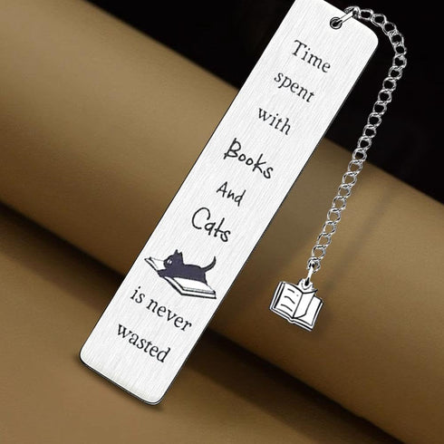 Funny Cat Bookmark, Cat Lovers Gifts for Women, Cute Bookmarks for Book Lovers