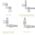 10pcs Pack 2 90 10mm 5050 5630 LightingWill L Shape Solderless Snap Down Pin LED Strip Connector for Right Angle Corner