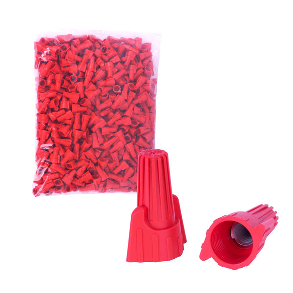 500 PCS Red Winged Wire Connectors, AWG 22-6, Insulated Electrical Wire Nuts with Spring, UL Listed