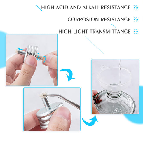 Dental Alcohol Lamp Glass - Portable Chemistry Heating Equipment for Dental Science Experiments, 150ml