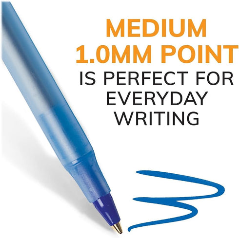 BIC Round Stic Medium 500CT BLU