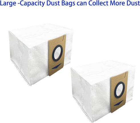 Replacement Dust Bags for iHome AutoVac Nova/Halo/Self Empty, AIRROBO T10+ Ultenic T10, Laresar L6 Pro, Neabot NOMO N2,