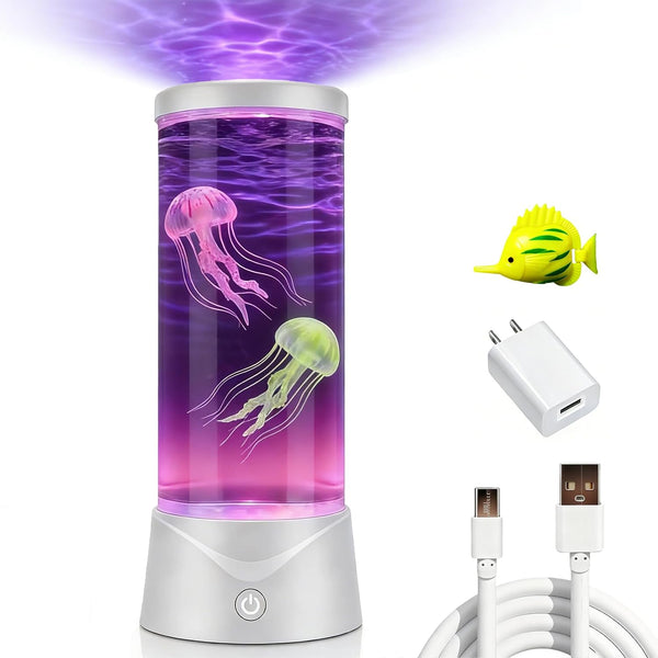 Dimind Jellyfish Lamp 7 Color Changing Effect Dancing Jelly Fish Toy Aquarium Night