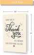 gerdiny Funny Thank You Gifts for Men Women, Simple Thank You Card for Teacher Boss Coworker, There Isnt A Thank You