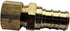 XFITTING 10 Pieces 1/2" Pex X 3/8" OD Compression Straight Adapter, Brass, NSF Certified