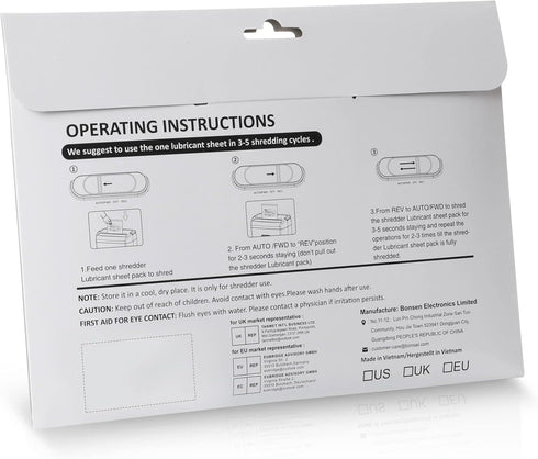 bonsaii 24-Pack (8.4 5.9 inch/Piece) Paper Shredder Lubricant Sheets, x