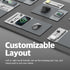 POUT H3 3-in-1 Split Max Wireless Charging Mouse Pad Fast Qi Charger, Mousepad Mat, and Magnetic Tray Organizer