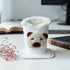 Hfppkn Eyeglass Holder, Pu Leather Glasses Display Stand Plush Lined with Base for Desks, Nightstands