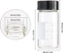 Kesell 28 Pack 20ml Empty Glass Vials, Clear Glass Bottles with Screw Cap, Includes 4pcs Funnels
