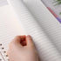 College Ruled Notebook A4, Pink Spiral Notebook with Dividers, 5 Subject Hardcover Notebook for School Note Taking