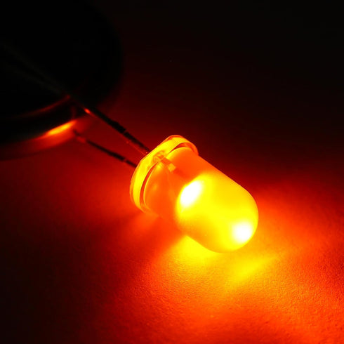 EBOOT 100 Pieces Clear LED Light Emitting Diodes Bulb, 5 mm (5 Colors)