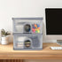 Desktop Storage Drawers, Desk Organizer with Drawers, 2 Drawers Organizing Drawers Clear Small Plastic Storage Drawers for Crafts, Accessories, Stationeries, Office Supplies, Pens (1Pack) by DETEIN