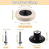 TTMIXKI 20 2 Inch Pcs Compressed Wool Polishing Pad Wheels, Buffing Pads for Drill Felt Buffing Discs Quick Change