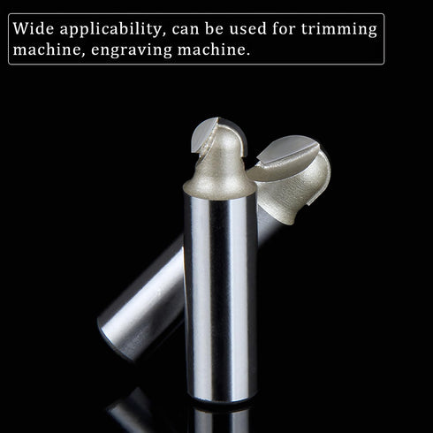 1/2-inch 7/8-inch 2-Flute, 2Pcs (1/2 7/8) Shank, Cutting Dia, Carbide Tipped Groove Round Nose Core Box Router Bit, x