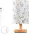 Generic Small Blue Flower Small Desk Lamp for Bedroom Nightstand Bedside Lamps with