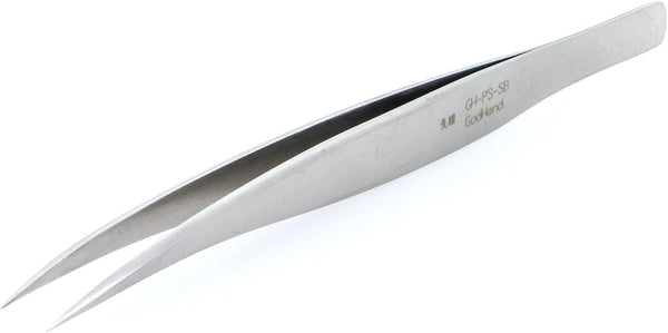 GodHand GH-PS-SB Powerful Fine Tip Tweezers for Plastic Models