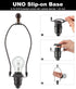 Bronze Lamp Shade Holder with 2 Set Lamp Finials - 10 Inch Lamp Harp, E26 Light Base UNO Fitter Adapter