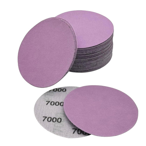 7000 Grit Wet Dry Sandpaper 40pcs 3 Inch Sanding Disc Hook and Loop Premium Aluminum Oxide for Metal, Wood