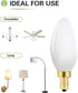 E12 Bulb 6W E12 Bulb 60 4000K AC120V 600LM Dimmable B11 Pack 6 Frosted led Equivalent Candelabra watt Daylight Matt