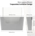 YOHOM 5 Pack Adhesive Files Holder, Wall Mount Mail Organizer, Small Grey Rack for Office, Home, Coffee Shop