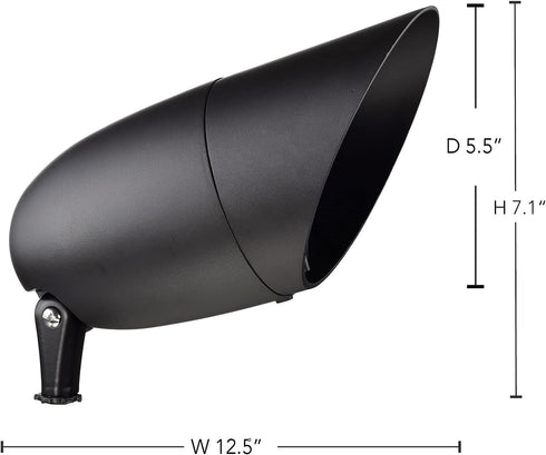 SF76/648 12.50 inches NUVO Lighting Transitional One Light Landscape in Bronze/Dark finish