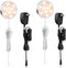 LABOREDUCER 12V Under Cabinet LED Puck Lighting Kit 2 Packs Slim Aluminum
