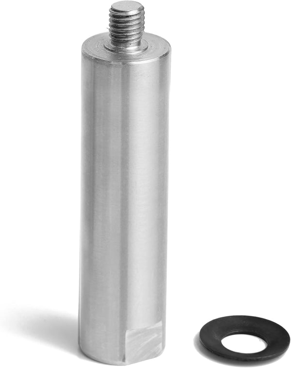 1" Post for Wood Lathe Tool Rest - 4" Total Length Including M10X1.5 Thread