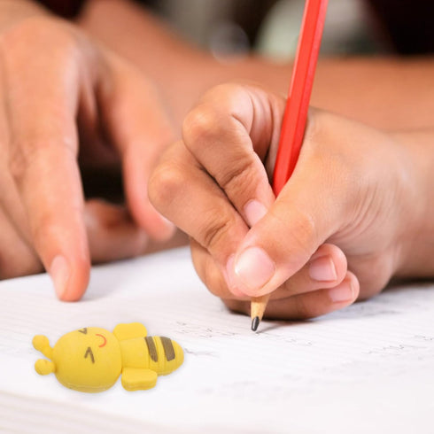 NUOBESTY 20pcs Cartoon Bee Shape Erasers for Students School Stationery