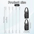 Fyntave 5 Pack 2mm 12 Inch Security Cables Luggage Lock Safety Cable Silver Security Cables with Lock Stainless Steel