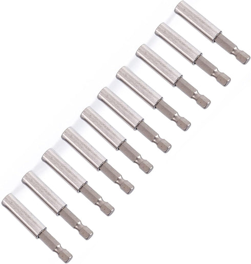 Magnetic Extension Socket Drill Bit Holder, 10pcs 1/4" Hex for Power Tools