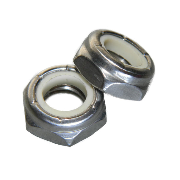 Generic 5/16-24 Jam Hex Nuts, Stainless Steel 18-8, Nylon Locking, Qty 50 Durable