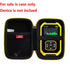 Hermitshell Hard Travel Case for Geiger Counter Nuclear Radiation Detector - FNIRSI Radiation Dosimeter (Black+Yellow Zipper)
