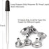 24 Pcs Dark Amber Dropper Bottles, 2 oz with 6 Small Funnels & 1 Long Glass Labels for Liquids