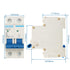 Baomain Miniature Circuit Breaker, 2 Pole DZ47-63 C20 AC 230V 20Amp 400V, DIN Rail Mounting MCB
